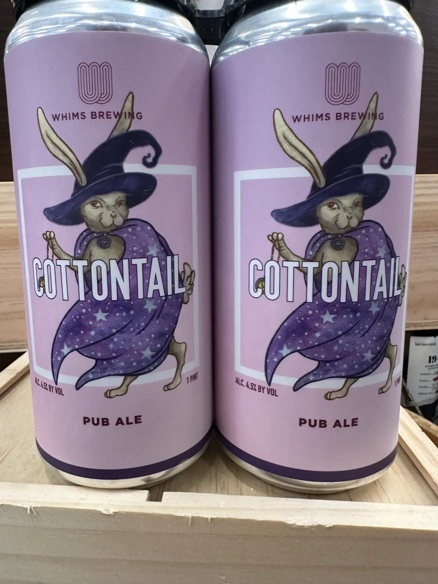 Whims Brewing Cottontail Pub Ale